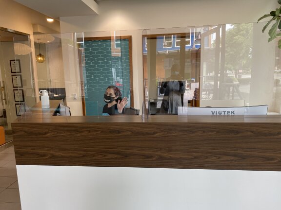 Front Desk Plexiglass